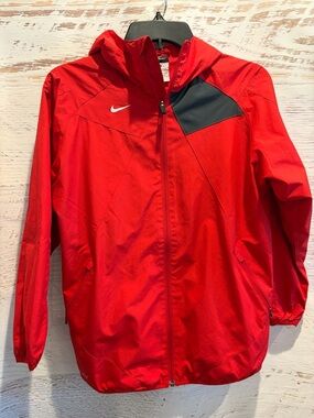 Nike Storm Fit Red Hooded Windbreaker Jacket